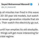 موشک هایی که ایران شلیک کرد مدل های ۲۰ تا ۳۰ سال پیش بودند/ صبر کنید تا ایران ذخایر قدیمی خود را خالی کند آن وقت اوضاع جالب تر خواهد شد