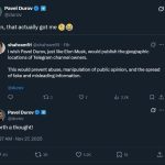 مدیرعامل تلگرام به شایعه انتشار موقعیت مکانی افراد و جعل اکانتش واکنش نشان داد